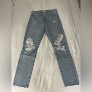 Agolde mom jean, size 24.